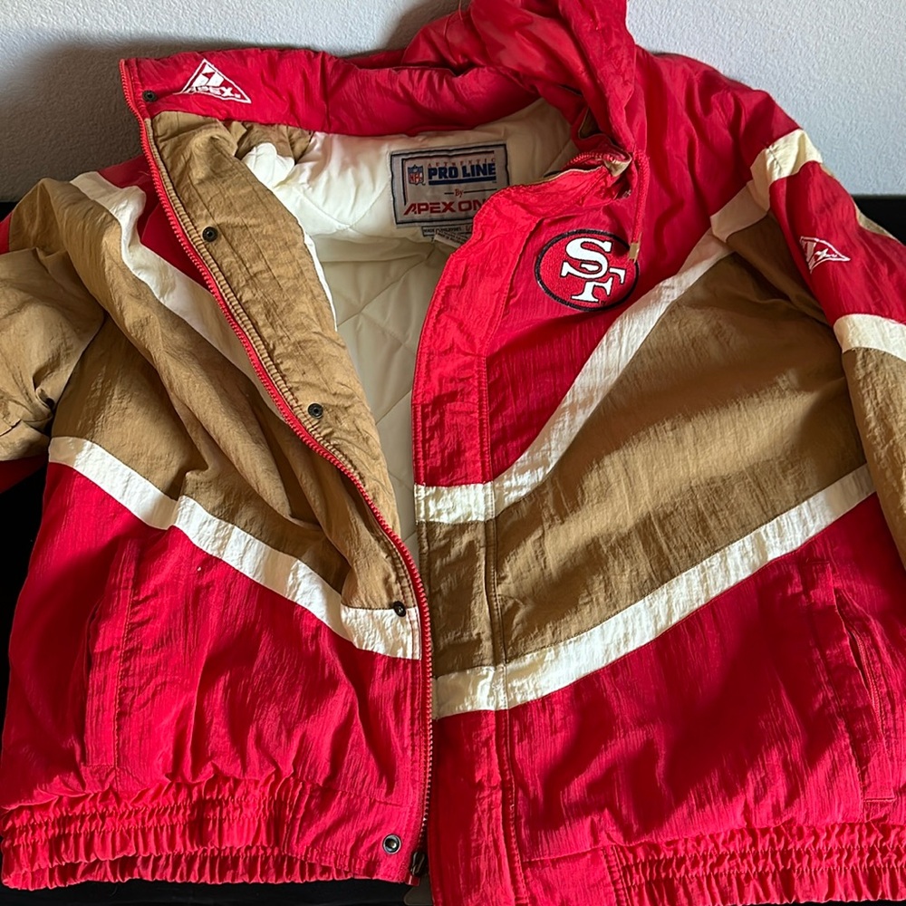 San Francisco 49er jacket red